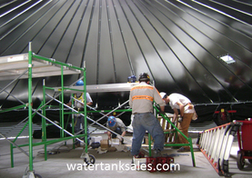 Interior Work - Metal Water Tank